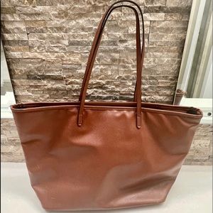 Bass leather tote